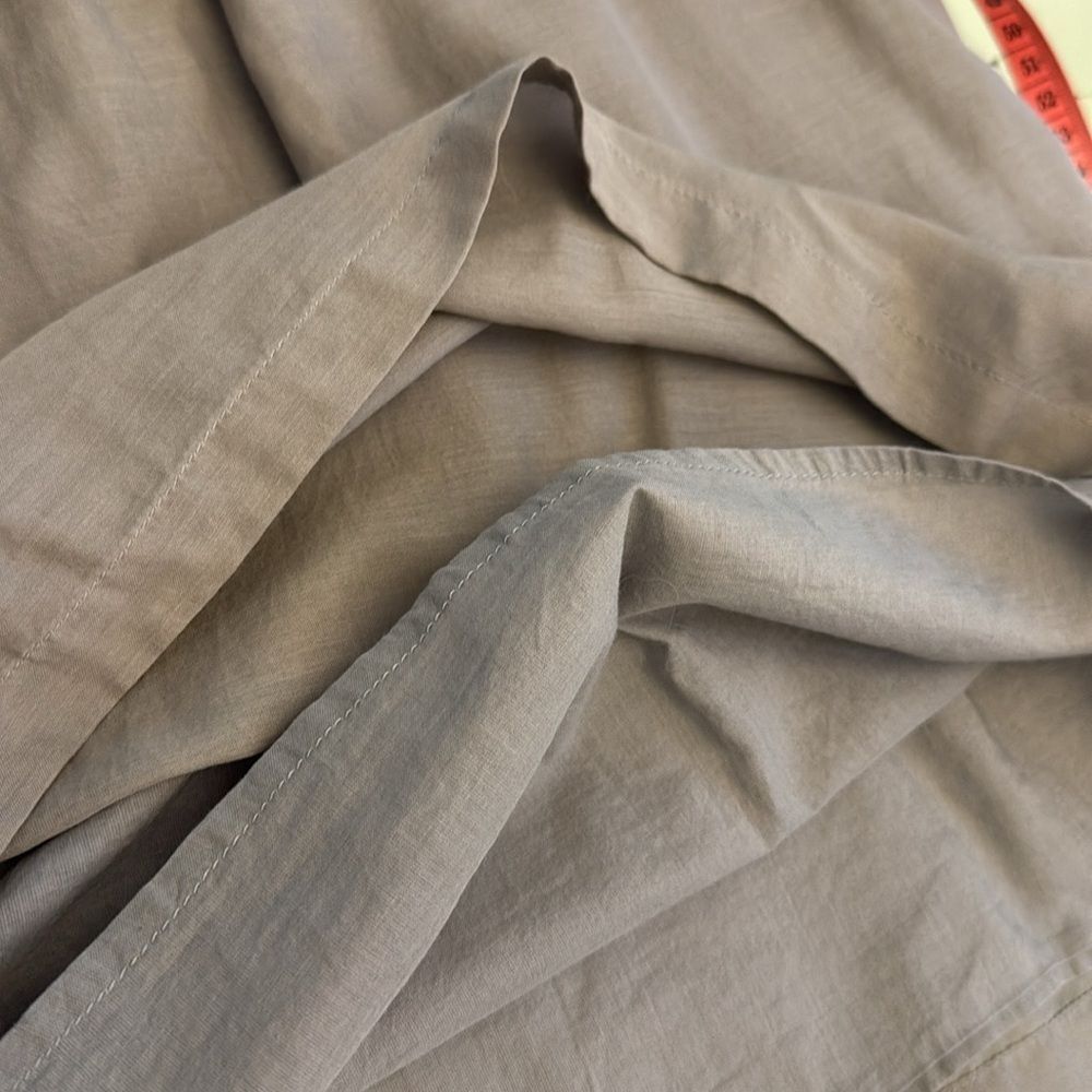 J. Crew 100% silk layered lined ruffle sleeveless gray size medium - Picture 7 of 8